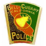 Bell Cudahy, CA Police Department Vintage Patch Lapel Hat Pin